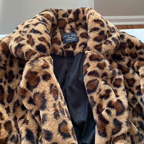 Leapard print open coat - Picture 2 of 4